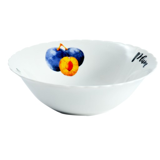 Porcelánová šalátová misa na Slivkový šalát, 18 cm