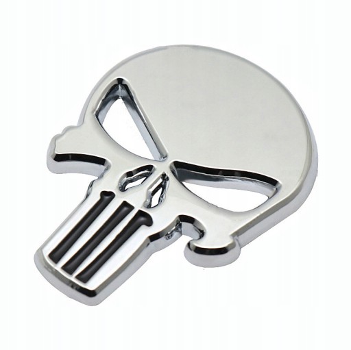 Nálepka 3D EMBLEM PUNISHER lebky