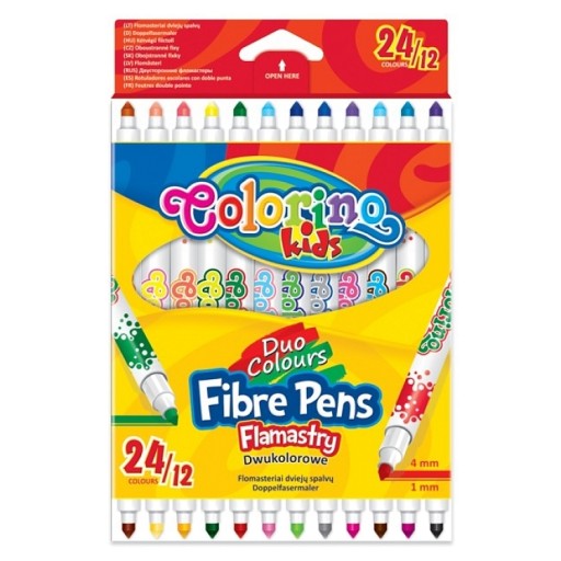 OBOJSTRANNÉ fixky COLORINO, 24 farieb