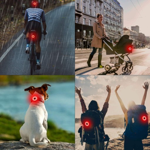 PREDNÁ + ZADNÁ LED BICYKELOVÁ LAMPA NA BICYKEL, RIADKA, NABÍJACIE USB
