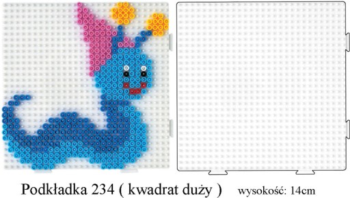 Veľká SQUARE podložka na korálky HAMA Pyssla