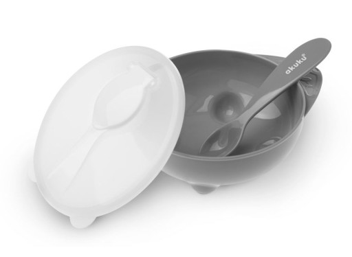 MISKA S viečkom A LYŽIČKOU PRE DETI AKUKU 250ml