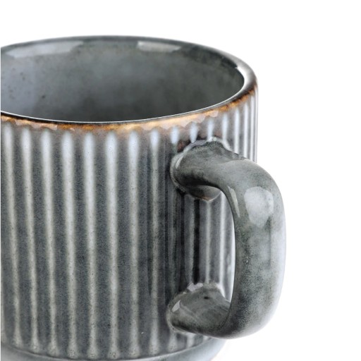 LABARRO pohár pruhovaný sivý 0,25 l HOMLA