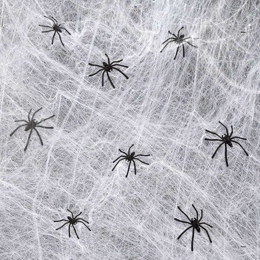 10x SPIDER HALLOWEENSKÉ DEKORATÍVNE PAVÚKY UMELÉ ČIERNA SCARY 3,4x3 CM