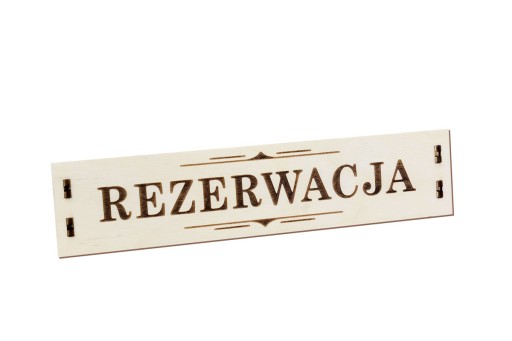 Rezervácia Drevená informačná tabuľa