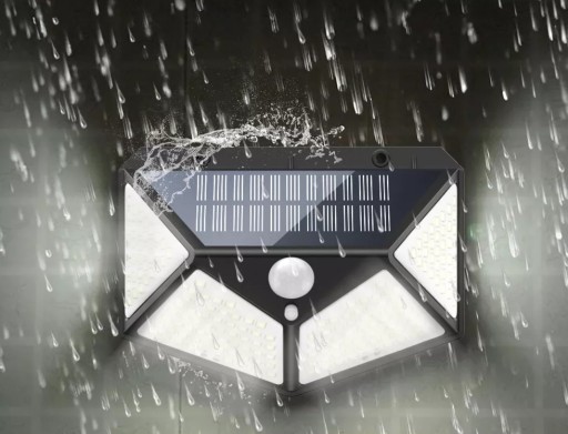 Solárna lampa so súmrakovým pohybovým senzorom, 100 LED