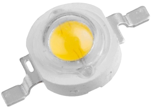 x10 POWER LED 1W BIELA 6500K EPISTAR + past