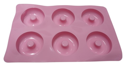 SILIKÓNOVÁ FORMA 6 DONUT TYP PNEUMATÍK NA MUBBLE, DONUTY