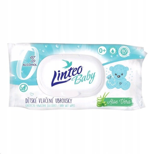 Linteo Baby vlhčené obrúsky 1 x 80 ks.