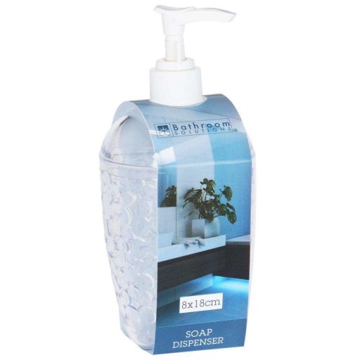 stojatý dávkovač mydla 400 ml priehľadný