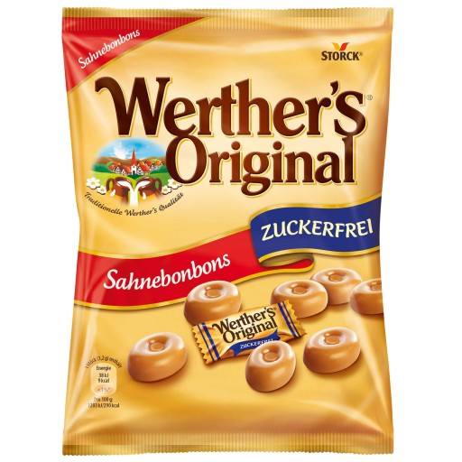 Werthers Original Caramels Toffee karamelové cukríky bez cukru 70g DE