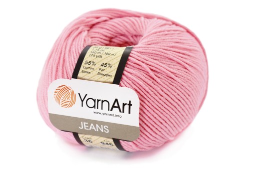 YARNART JEANS priadza 36 ružová