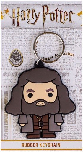 Značková kľúčenka Harry Potter Hagrid Chibi gumená kľúčenka