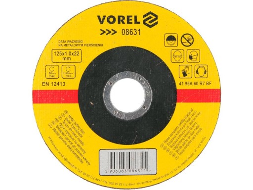 KOVOVÉ REZNÉ KOTOUČE 125x1,0x22mm YATO