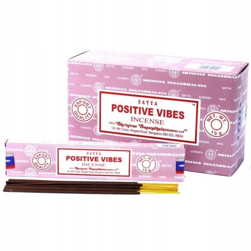 Indické vonné tyčinky SATYA POSITIVE VIBES 15g