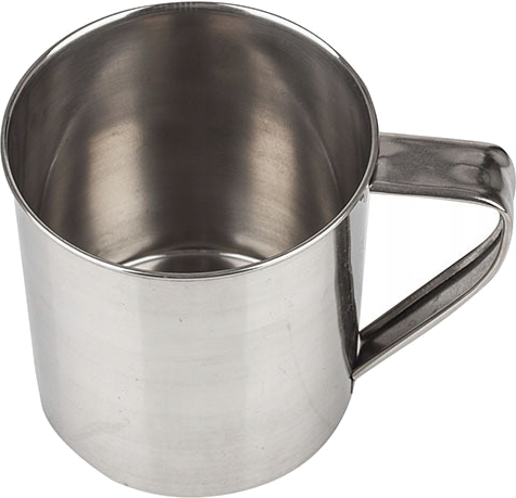 Nerezový hrnček - turistický - kempingový - Ø 10 cm - 0,625 L