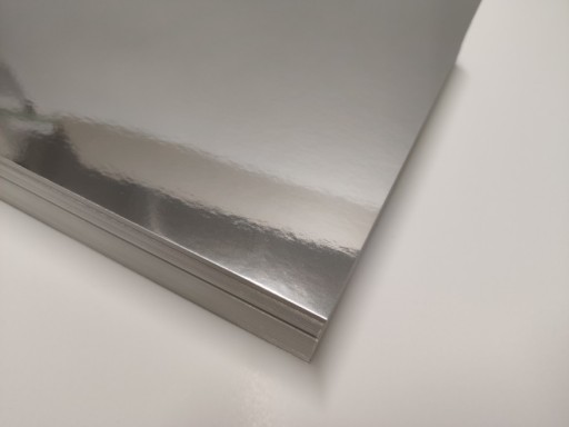Dekoračný papier Silver Silver zrkadlo 250g A4 20 listov