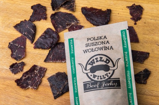 WILD WILLY Sušené hovädzie Beef Jerky Cranberry 30