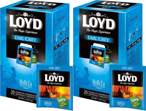 Čaj Earl Grey čierny v obálkach Loyd Horeca Premium 20 ks x2