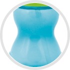 CANPOL Hrnček, fľaša na vodu so slamkou, tuba, 270 ml, 4 farby