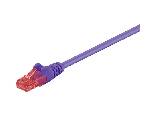RJ45 kat.6 U/UTP sieťový kábel Fialový 7,5 m