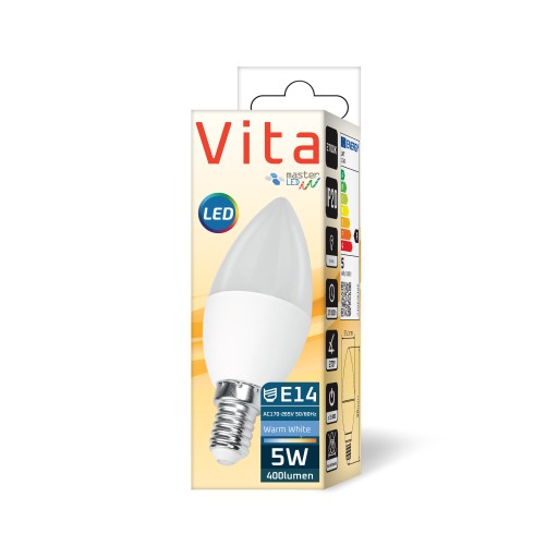 LED žiarovka E14 dióda 7 SMD 2835 5W 230V 3 FARBY