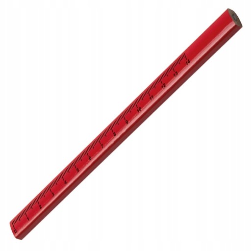 Stolárska ceruzka 180mm s pravítkom 10 ks