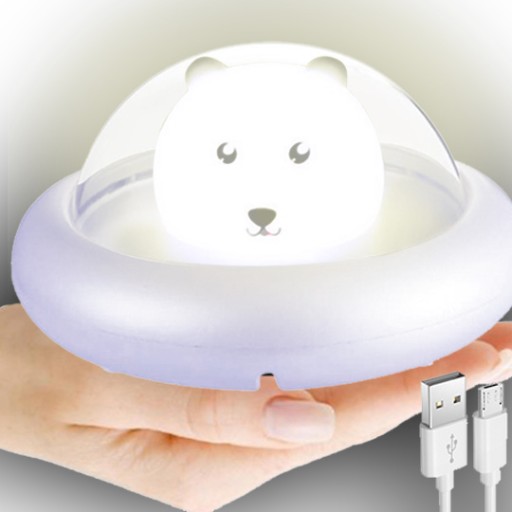 BEZDRÔTOVÁ mäkká silikónová LED nočná lampa pre DETI BEAR BEAR BEAR BEAR