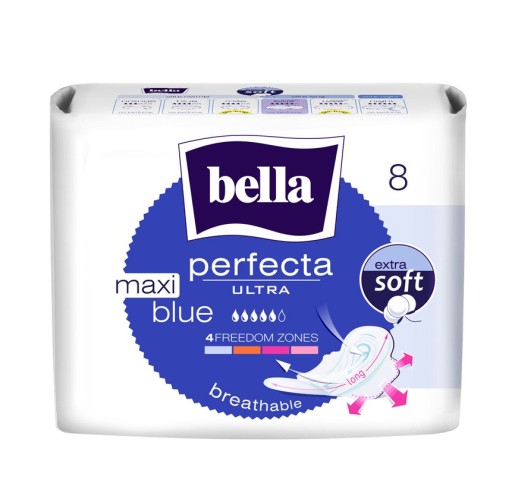 BELLA PERFECTA ULTRA Maxi Blue SANITÁRNE VLOŽKY 8 ks.