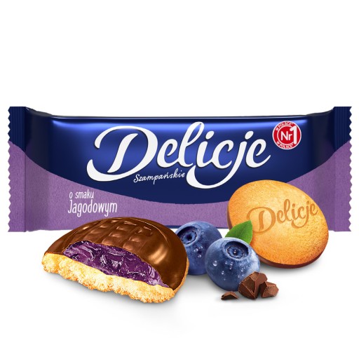 Delicje Szampańskie s príchuťou bobule 147 g