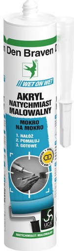 DEN BRAVEN OKAMŽITE PREMAĽOVATEĽNÝ AKRYL BIELY 300ml