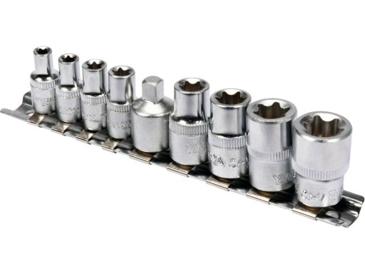 ZÁSUVKY Nástrčné kľúče TORX E5 - E16 YATO YT-0520
