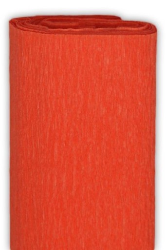 Krimpovaný hodvábny papier - červený, 50 x 200 cm