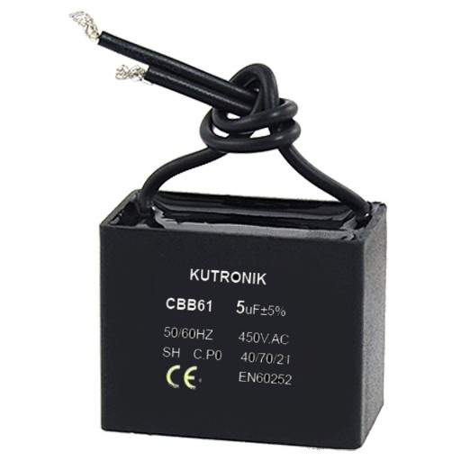 Motorový kondenzátor 3uF 450Vac CBB61