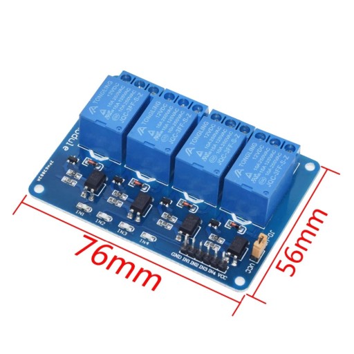 624 4 kanálový 12V 10A modul relé Arduino