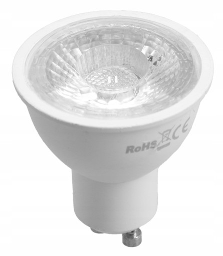 GU10 LED 7W žiarovka, nebliká, teplá biela COB 60°