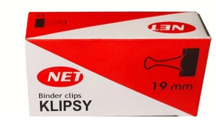 Kancelárske sponky 19mm, sponky 12 kusov