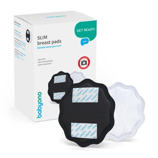 Dojčiace podložky 24 ks Babyono 298 (čierne)