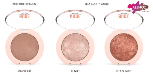 Očný tieň Golden Rose Nude Look Baked Pearl Eye Shadow 01 Ivory