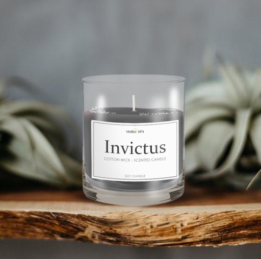 Möller SPA INVICTUS PRÍRODNÁ SÓJOVÁ SVIEČKA SVIEČKA S VÔŇOU PARFÉMU