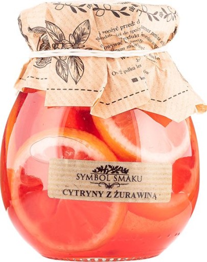 CITRÓNY v sirupe s BRUSNICAMI jednoduché zloženie BEZ KONZERVAČNÝCH LÁTOK 260g