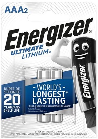 2x Batéria Energizer Ultimate Lithium AAA R3 L92