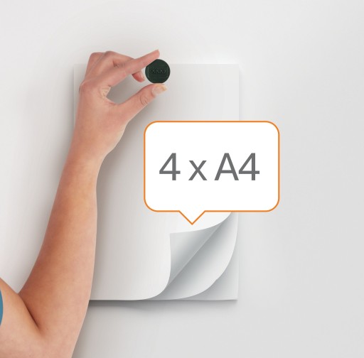10x magnetická tabuľa Nobo magnet 24mm čierna