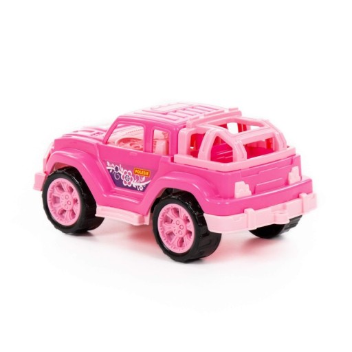 JEEP RUŽOVÝ TERÉNNY NÁKLADNÉ NÁKLADNÉ DIEVČATKO TERÉNNE