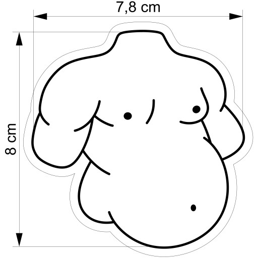 Vykrajovačka na perníčky pre babičku a dedka Belly 8cm