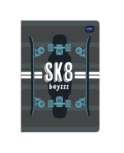 Zápisník Interdruk A5/32 strán, kockovaný uv trendy chlapci