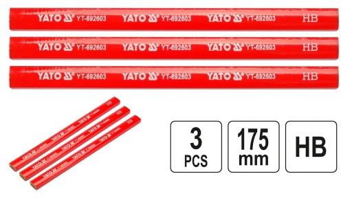 SADA TESÁRSKYCH CUŽEB 3 KS 175MM HB YATO