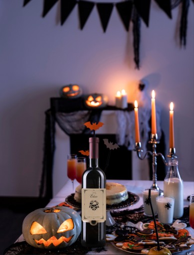 HALLOWEENSKÉ ETIKETY NA FĽAŠE Elixír 10 ks