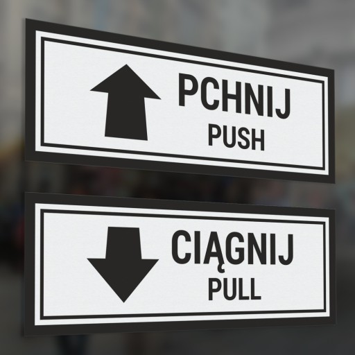 Push Pull - Push Pull - samolepky 4x11