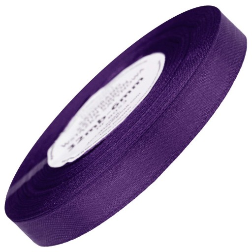 STUHA saténová STUHA, fialová, 12mm, 32m
